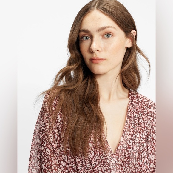 NWT Ted Baker Vally Draped Midi Batwing Sleeve Dress Bohemian Cottagecore 12 - Picture 3 of 14